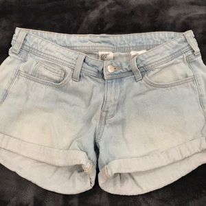 Low/regular rise denim shorts